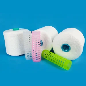 20s 2 100% Polyester Spun Yarn Soft Cone Raw White for Dyeing & Sewing Thread Production