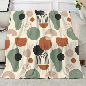 210GSM Custom Digital Printed Floral Polar Fleece Fabric Eco Friendly Four Seasons Lightweight Soft Warm Throw Blanket