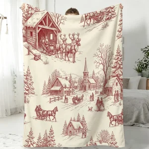 210GSM Custom Printed Floral Dot Solid Flannel Fleece Lightweight Soft Warm Eco Friendly American Style Throw Blanket Airplane