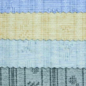 210gsm Eco Friendly Jacquard Woven Spandex Fabric 74% Polyester 15% Viscose 11% Spandex Soft Anti Pill Breathable Stretch Stain