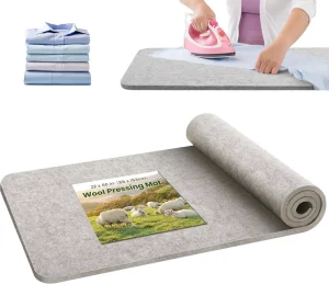 22 X 60 Inch Extra Large Wool Pressing Mat Custom Size Wool Felt Ironing Pad Heat Retain Press Mat for Studio Garment Processing