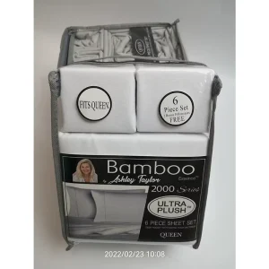 2200 Series 6pc Microfiber Polyester Bed Sheet Set Best Quality Soft Fitted Sheets for Double King Customizable Woven Technique