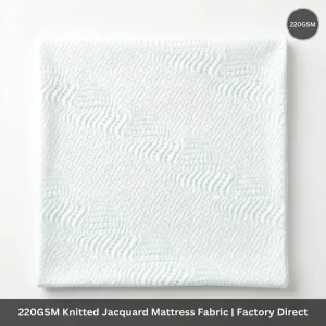 220GSM Lightweight Knitted Mattress Fabric Elegant Fingerprint Pattern Ticking Factory Direct OEM Custom Available