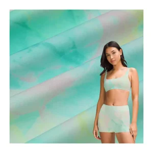 220g Nylon Sports Fabric Outdoor Functional Breathable White Digital Printing Lingerie Fabric Spandex Double Sided Sportswear