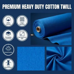 230GSM 100% Cotton 20S16S 12860 Heavy Duty Twill Oeko Tex Certified Industrial Outdoor Use Workwear Fabric