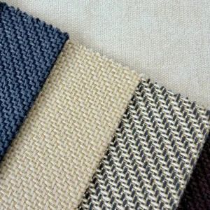 230GSM 100 Polyester Faux Linen Fabric Woven Heavy Weight Couch Cloth Anti Pilling for Pet House and Home Decor
