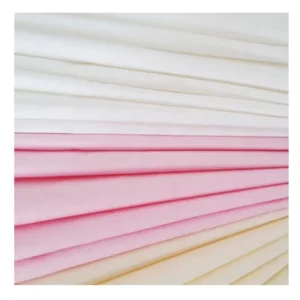 233TC 100% Cotton Woven Bleached Plain Down Proof Lining Fabric for Bedding & Hospital Use