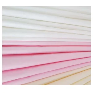 233TC 40Sx40S 100% Cotton Woven Bleached Plain Downproof Fabric for Bedding Lining Home Textile