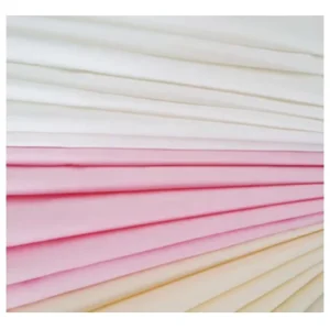 233TC 40s 100% Cotton Woven Bleached Plain Down Feather Proof Fabrics for Sewing Ticking Bedding Lining & Home Textile
