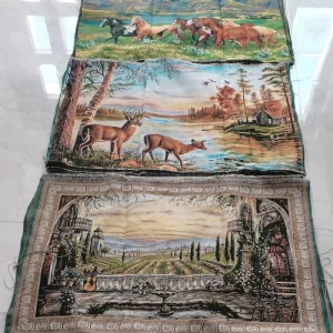 23×35 Inch Chinese Brocade Tapestry with an Unexpected and Amazing Visual Perceptual Tapestries