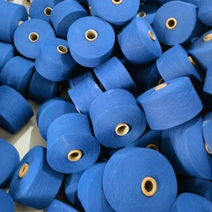 24 1 30 1 Open End Carded Cotton Knitting Yarn Dyed Pattern Recycled for Socks Textile Fabric Cotton Blended Yarn for Weaving