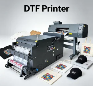 24 Inch Industrial DTF Printer Pigment Ink Powder Shaker Dryer Oven for T shirt Fabric Clothing Printing