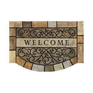 24″x36″ Heavy Duty Large Outdoor Non Slip Rubber Backed Door Mat Durable Modern Style Welcome Mat for High Traffic Front Door