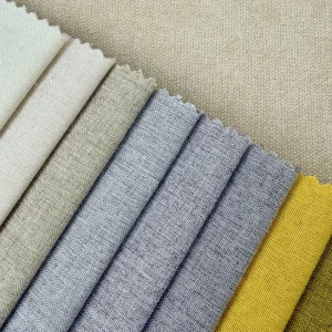 240GSM Versatile Faux Linen Fabric Woven Sofa Upholstery Material Anti Snag and Abrasion Resistant for Living Room Decor