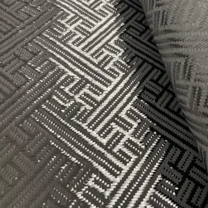 240gsm Jacquard Weave Pattern Carbon Fiber Fabric 3K Product