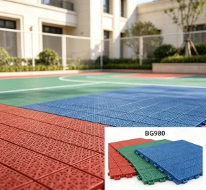 25 Grid Soft Connection Interlocking Suspended Floor Tiles