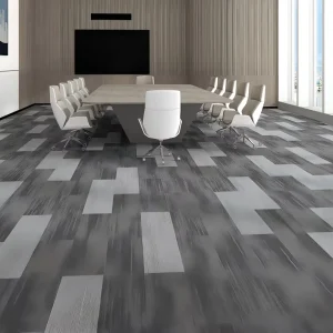 25 x 100cm Rectangular Carpet Tiles PP Material PVC Backing for Art Gallery and Commercial Showroom Floor
