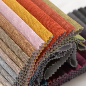 250gsm Fast Ship Cotton Polyester Upholstery Sofa Fabric for Home Textile Decoration in Stock Colors