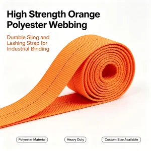 25mm 1 Ton Polyester Webbing Strap 1000kg Breaking Strength Lashing Belt for Ratchet Tie Down
