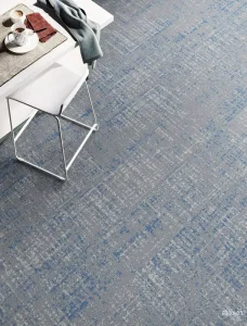 25×100 Fire Retardant Modular Carpet Tile PVC Back PET Anti Bacterial Easy Install Retail Shop Floor Squares