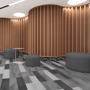 25x100cm PP Carpet Planks PVC Backing Wear Resistant Modular Flooring for Corporate Boardroom and Creative Studio