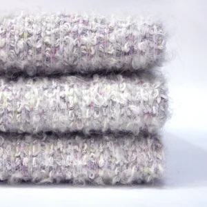 26 27 Fashion Soft Comfortable Luxury Quality Mohair Alpaca Wool Tweed Fabric for Winter Women Coat Sweater Jacket
