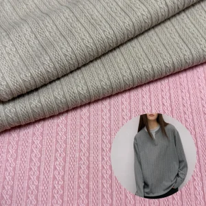 260GSM Knitting Jacquard Fabric 97% Polyester for Custom Women’s Men’s Garment