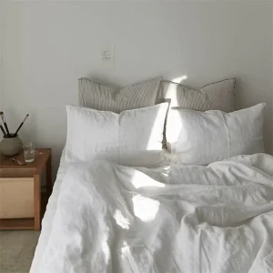 280CM Width 100% Washed Pure Hemp Woven Fabric 100TC 4 Piece Customizable Bedding Set Bed Linen