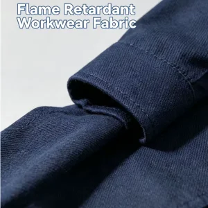 280GSM Inherent FR Fabric Navy Blue 60% Modacrylic 40% Cotton Fire Retardant Fabric