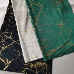 280cm Bronze Foiled Velvet Fabric in China Curtains Fabrics Sample