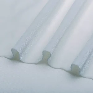 280gsm White Stretch Velvet Fabric Warp Knitted 100% Polyester Anti Static for Girls Garments and Curtains
