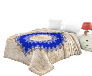 2Ply 220x240CM Embossed Polyester Raschel Blanket Turkish Style Four Seasons Machine Washable Customizable Comfortable Stylish