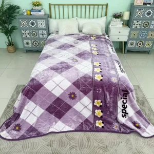 2kg Heavy Korean Style 200*230cm Shiny Fleece Silky Soft Warm 1ply Reversible Cloudy Raschel Blanket