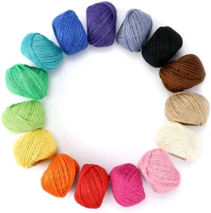 2mm 3mm Twisted Colored Macrame Cotton Cord Packing Rope For Hand Craft