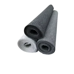 2mm Grey Polyester Felt Roll Needled Non woven Fabric Carpet Runner Rug Non Slip High Pile for Wedding Prayer Car Use