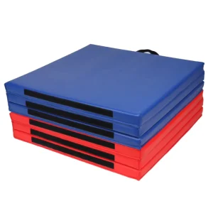 3 Fold Gym Mat Portable Waterproof PVC Foam Mat With Handle Yoga Dance Kids Tumbling Home School Sports Training