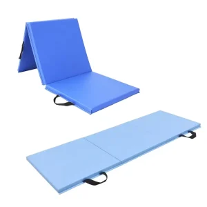 3-Fold Non-Slip Gymnastics Mat PU Foam Training Mat Home Gym Fitness Martial Arts Exercise School Physical Education