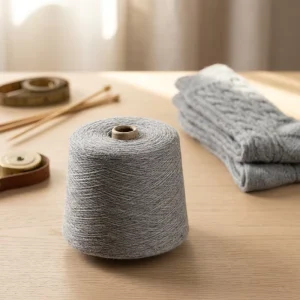 3# Grey 21S 100% Polyester Yarn for Knitting Weaving Socks Home Textiles Ready Stock Factory Direct Supply