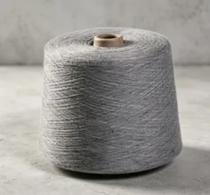 3# Grey 32s 100% Polyester Ring Spun Yarn High Tenacity Raw Wear Wash Resistance Medium Thickness High Cost Performance