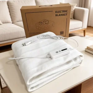 3 Heat Levels Carbon Fiber Heating Machine Washable Quilted Polyester Single Double King Size Four Seasons Electric Blanket