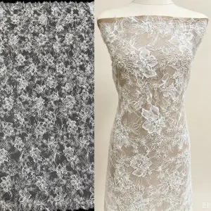 3 Meter Chantilly Lace Fabric Handmade Crochet French Lace for Wedding Design Corded Lace
