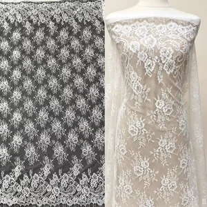 3 Meter Chantilly Lace Fabric Handmade Crochet French Lace for Wedding Design Corded Lace