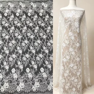 3 Meter Chantilly Lace Fabric Handmade Crochet French Lace for Wedding Design Corded Lace