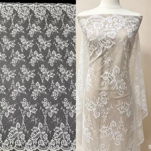 3 Meter Chantilly Lace Fabric Handmade Crochet French Lace for Wedding Design Corded Lace
