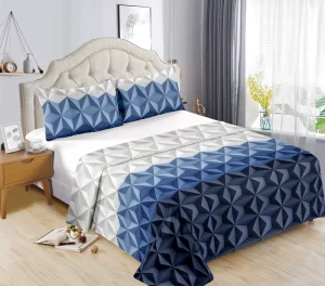 3 Pcs Bedsheets Sets Ready Made 100 Cotton Bedsheets Set King Size for 3 Places Bed Sheet Cotton Bedding Set in Stock