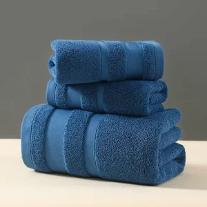 3 Piece 100% Cotton Towel Set Include Bath Hand Towel Washcloth Towels Luxury Gift Sets for Bathroom Hotel