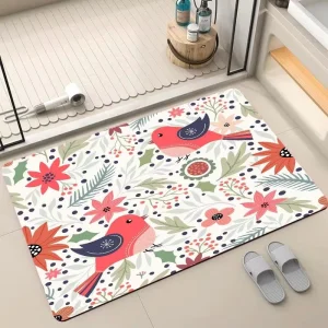 3 Piece Creative Door Mat Area Rug Carpet Diatom Mud Bath Mat Rug Carpet for Bathroom