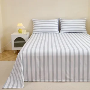 3 Piece Set 1 Printed Flat Sheet and 2 50x70cm Pillowcases 100% Polyester Breathable All Season