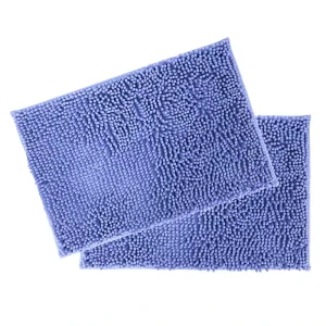 3 Piece Super Absorbent Rug Soft Absorbent Hotel Curved Tub Thin Bath Mat With Foam