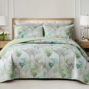 3 Pieces Bedspread Sets Winter Quilt Set Bedspread and Pillowcases Quilt Cover 4 Piece Set